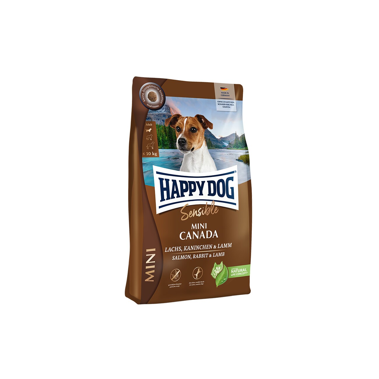 HAPPY DOG Sensible Trockenfutter Hund Adult, Mini Canada 800 g