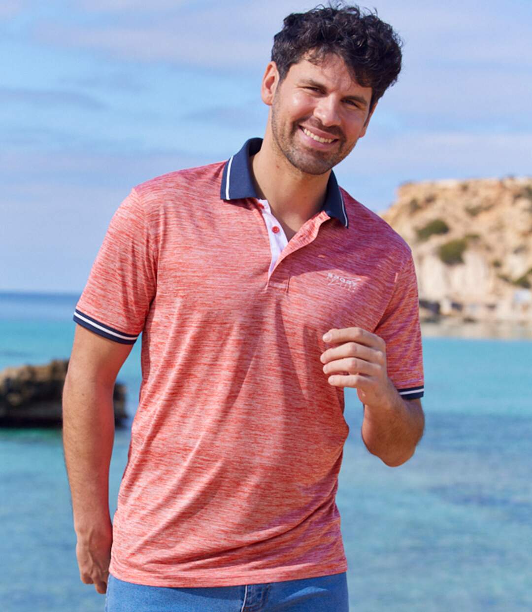Lot de 3 Polos Maille Jersey Flammée