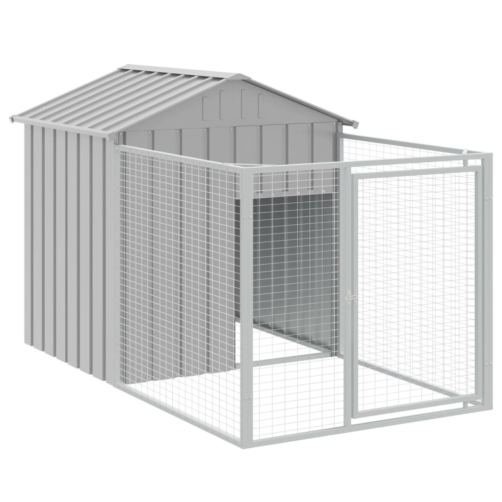 Niche pour chien avec toit gris clair 117x813x123 cm