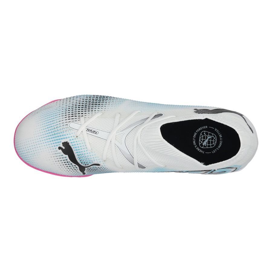 PUMA Future 7 Match   Mid IT Phenomenal - Blanc/Noir/Poison Pink Enfant