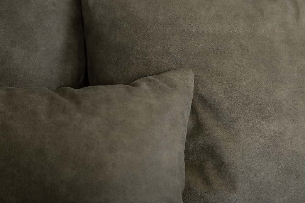 Big Sofa ELEGANCIA 285cm taupe Microfaser XXL Couch inkl. Kissen Federkern