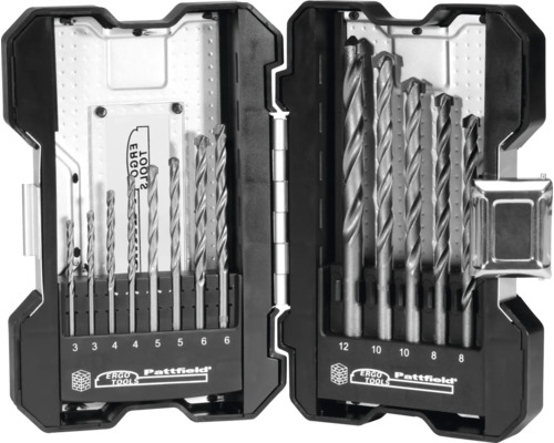 Ergotools Pattfield 13-delige steenboorset