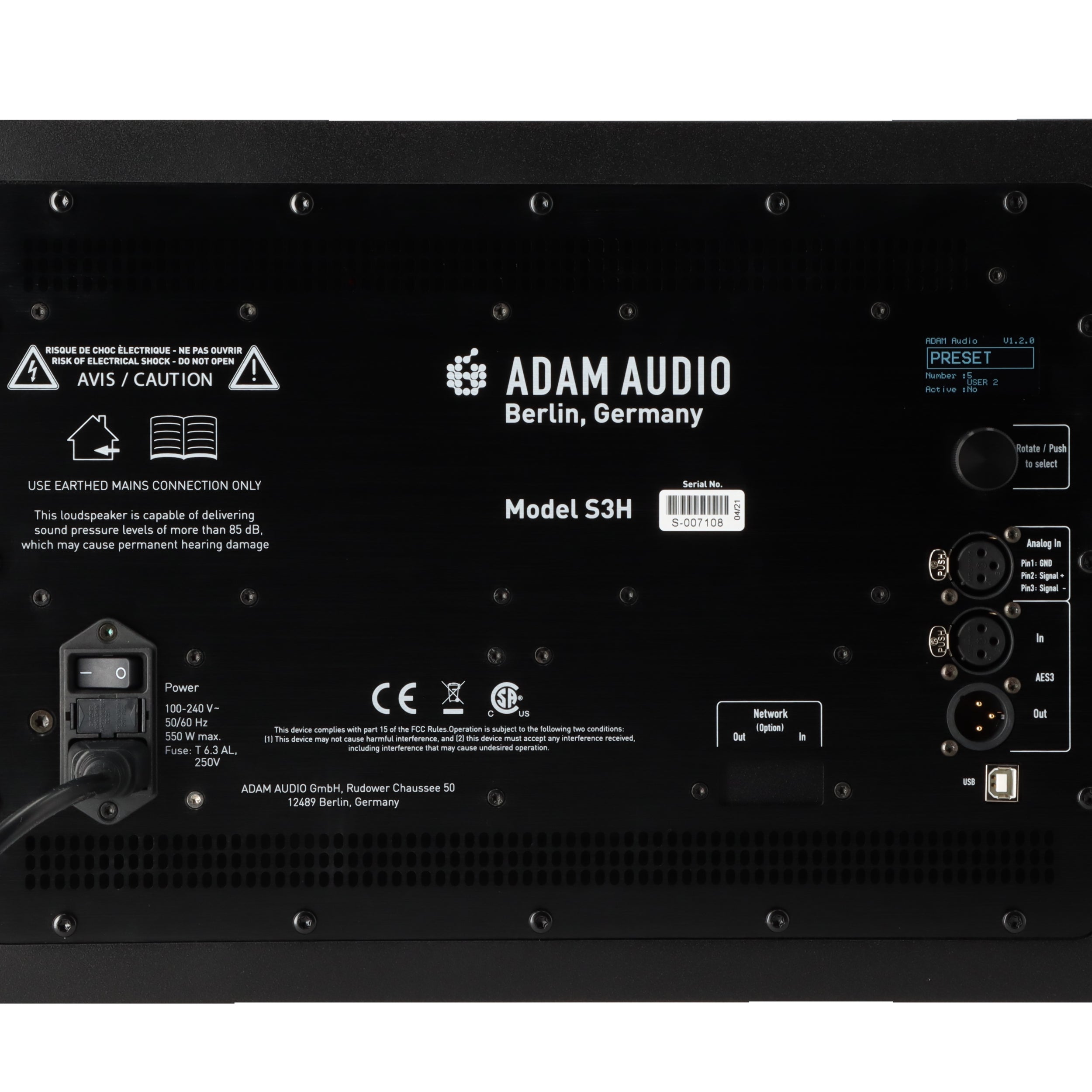 Adam S3H actieve studiomonitor (per stuk)