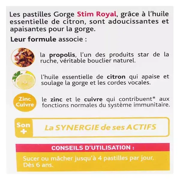 Nutreov Physcience Stim Royal Pastilles Gorges 24 unités