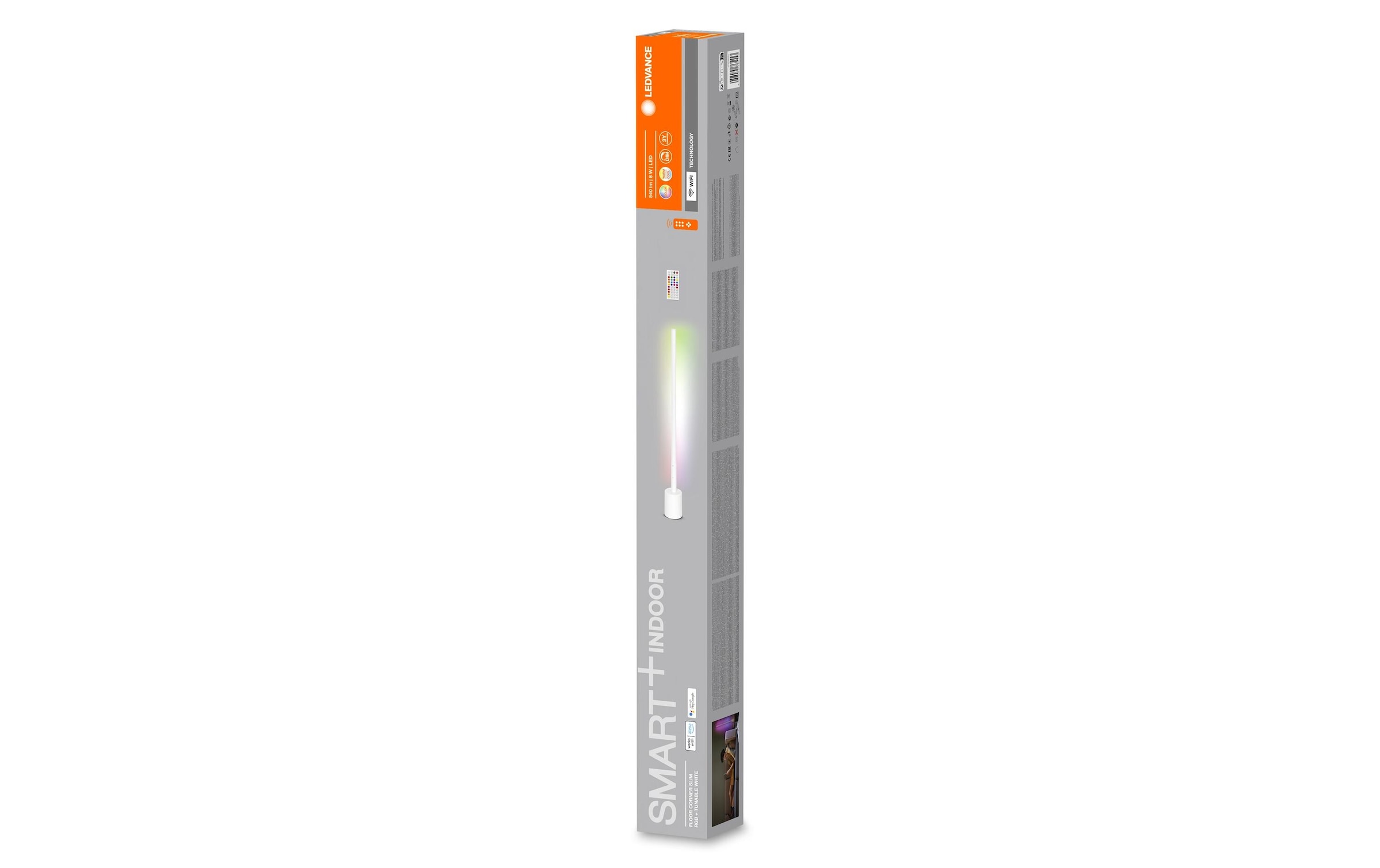 LED Stehlampe »Smart+ Floor Corner Slim, 80 cm, Weiss« Farbwechsler