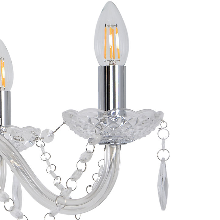 Lustre Gacruz 3 ampoules E14 IP20 argent