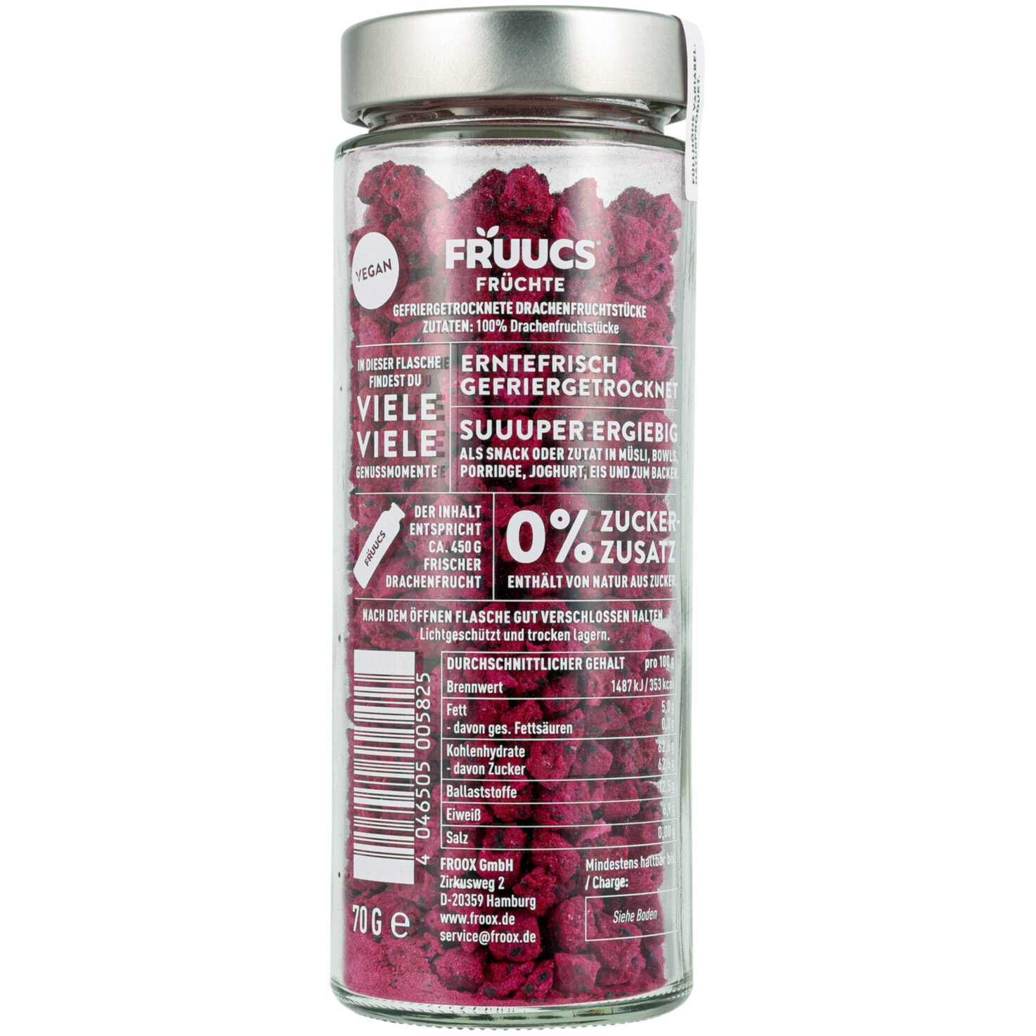 Fruucs Drachenfrucht getrocknet