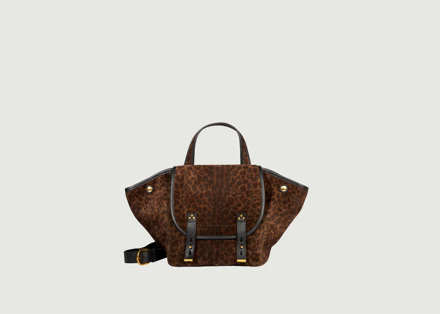 Sac cabas en cuir motif léopard Stan Panier M Jérôme Dreyfuss