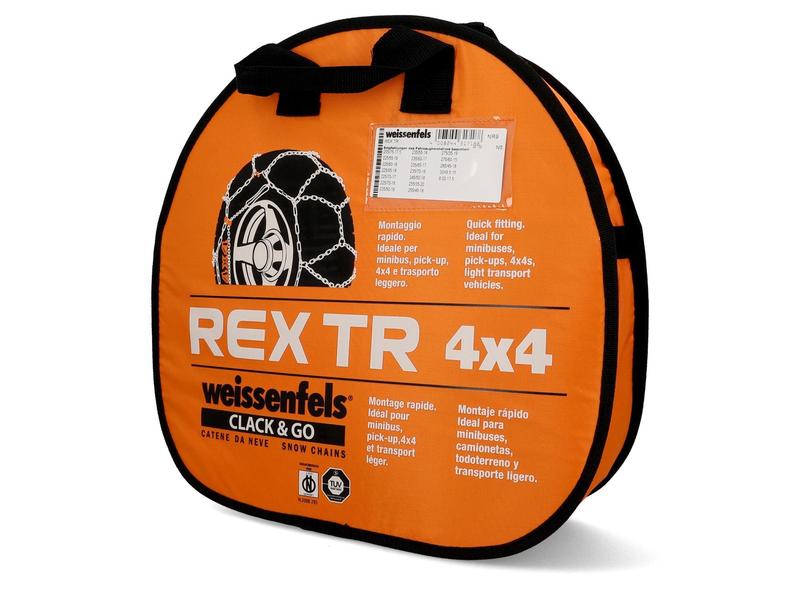 Weissenfels Stahlschneekette Rex TR 4 x 4 Gruppe 9 Schneeketten mit professioneller Leistung