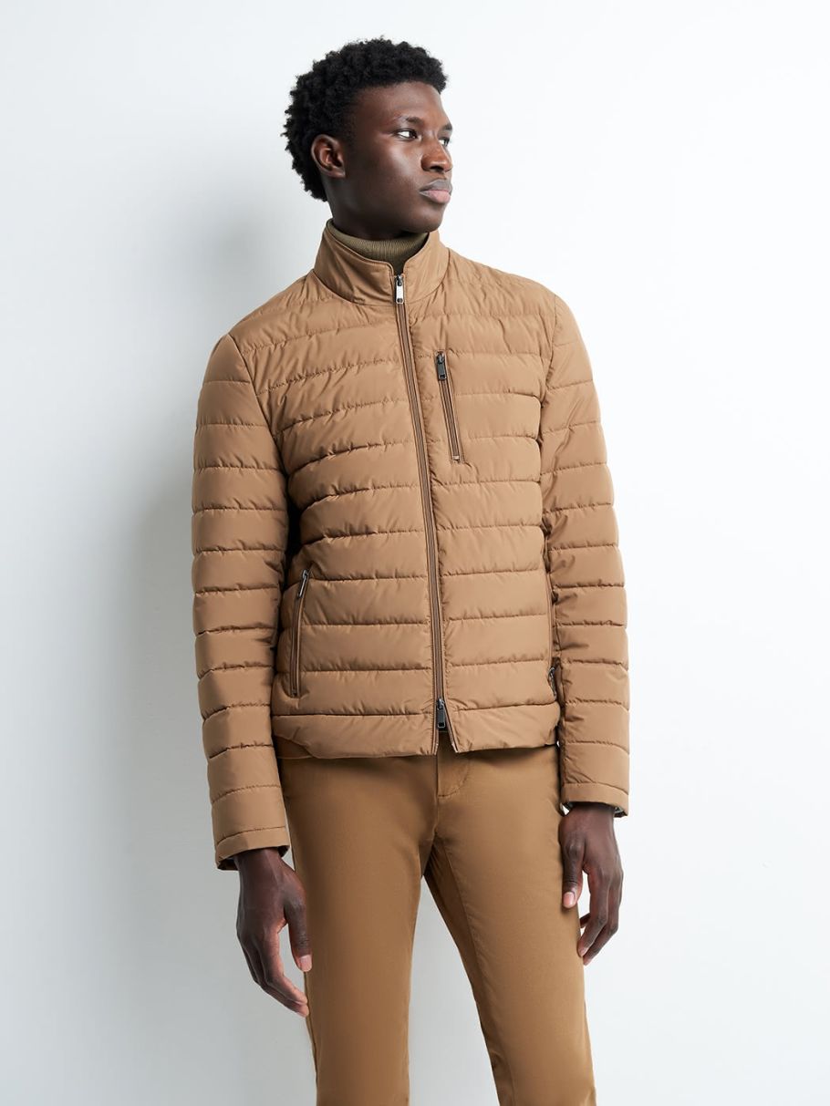 Blouson matelassé col montant