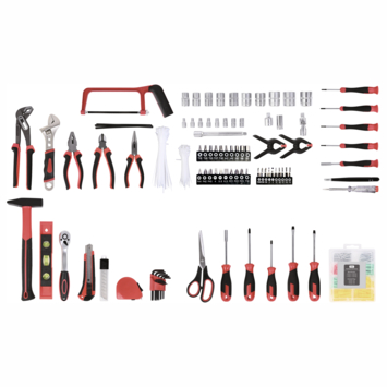 Gereedschapskoffer / trolley met 299-delige set handgereedschap