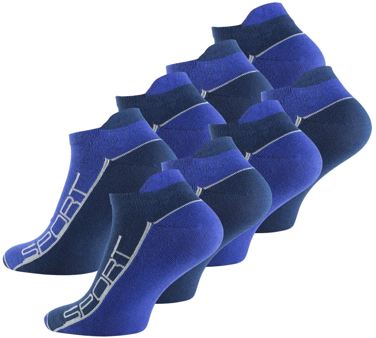 Vincent Creation® Sport Sneakersocken 8 Paarmit Hochferse
