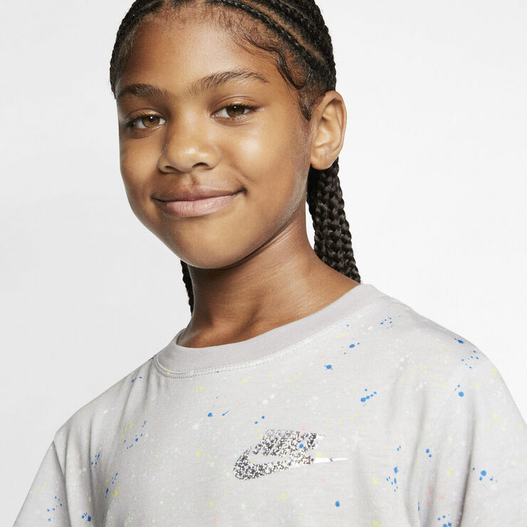 Nike Sportswear Big Kids T Shirt Hvid