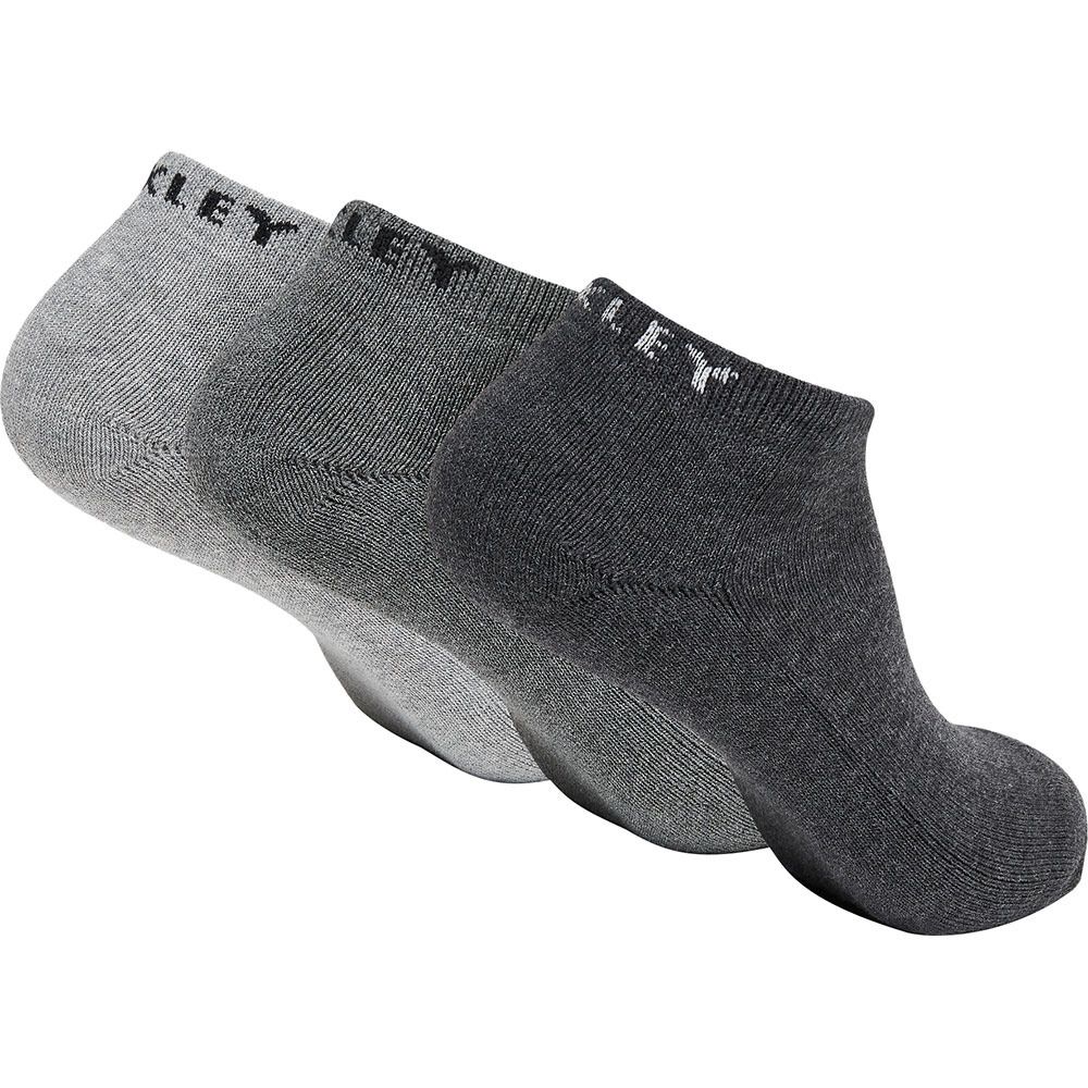 Oakley SOLID - Chaussettes x3 Homme dark grey hthr