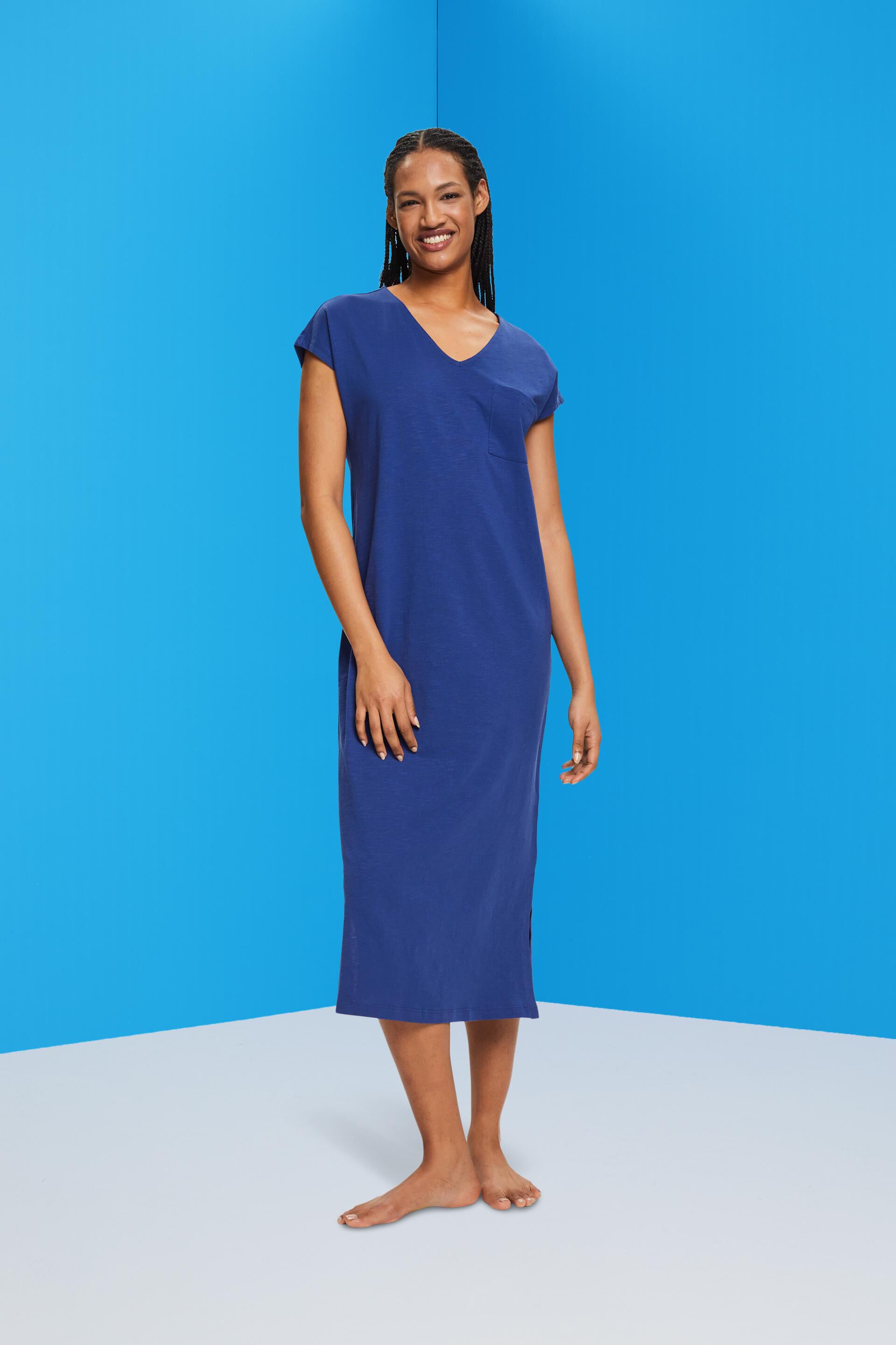 Chemise de nuit en coton flammé