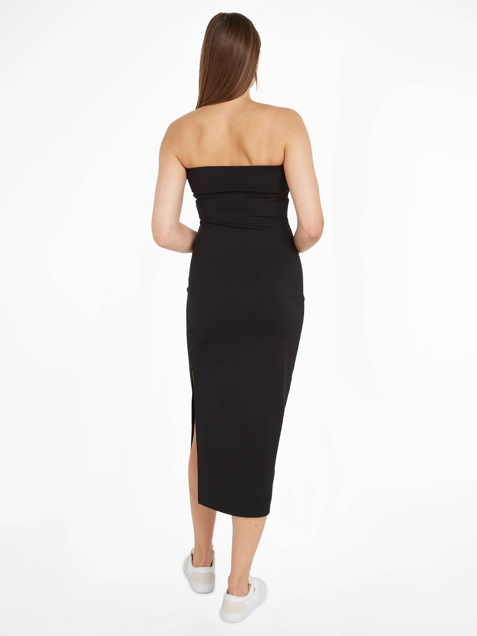Tommy Jeans| Damen Jerseykleid TJW MIDI BODYCON TUBE DRESS schulterfrei