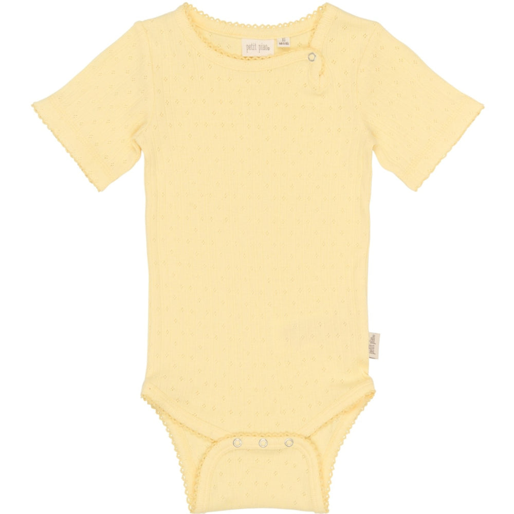Køb Petit Piao Mellow Yellow Ppsuze S_S Pointelle Body