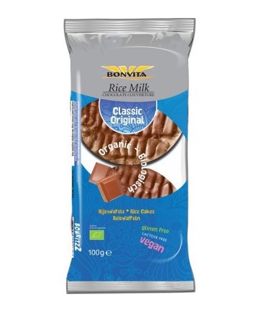 Bonvita Rijstwafel Melkchocolade 100gr