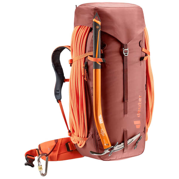 Sac à dos alpinisme DEUTER GUIDE 44+8 REDWOOD-PAPAYA