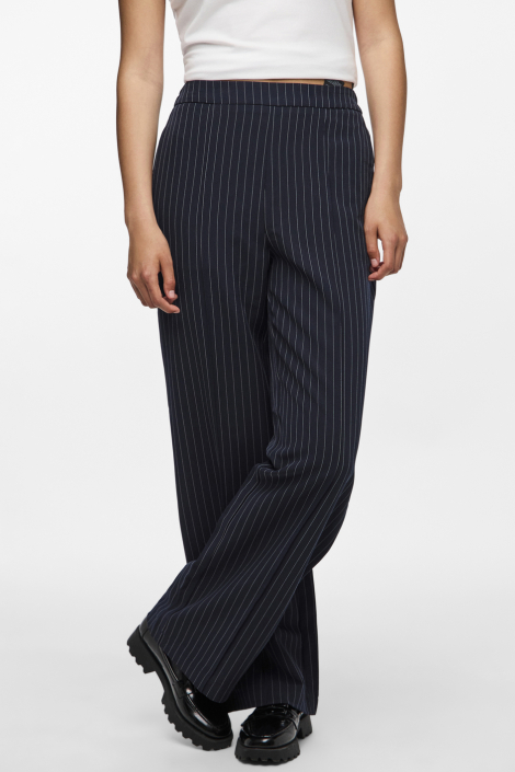 Pieces blauwe dames broek