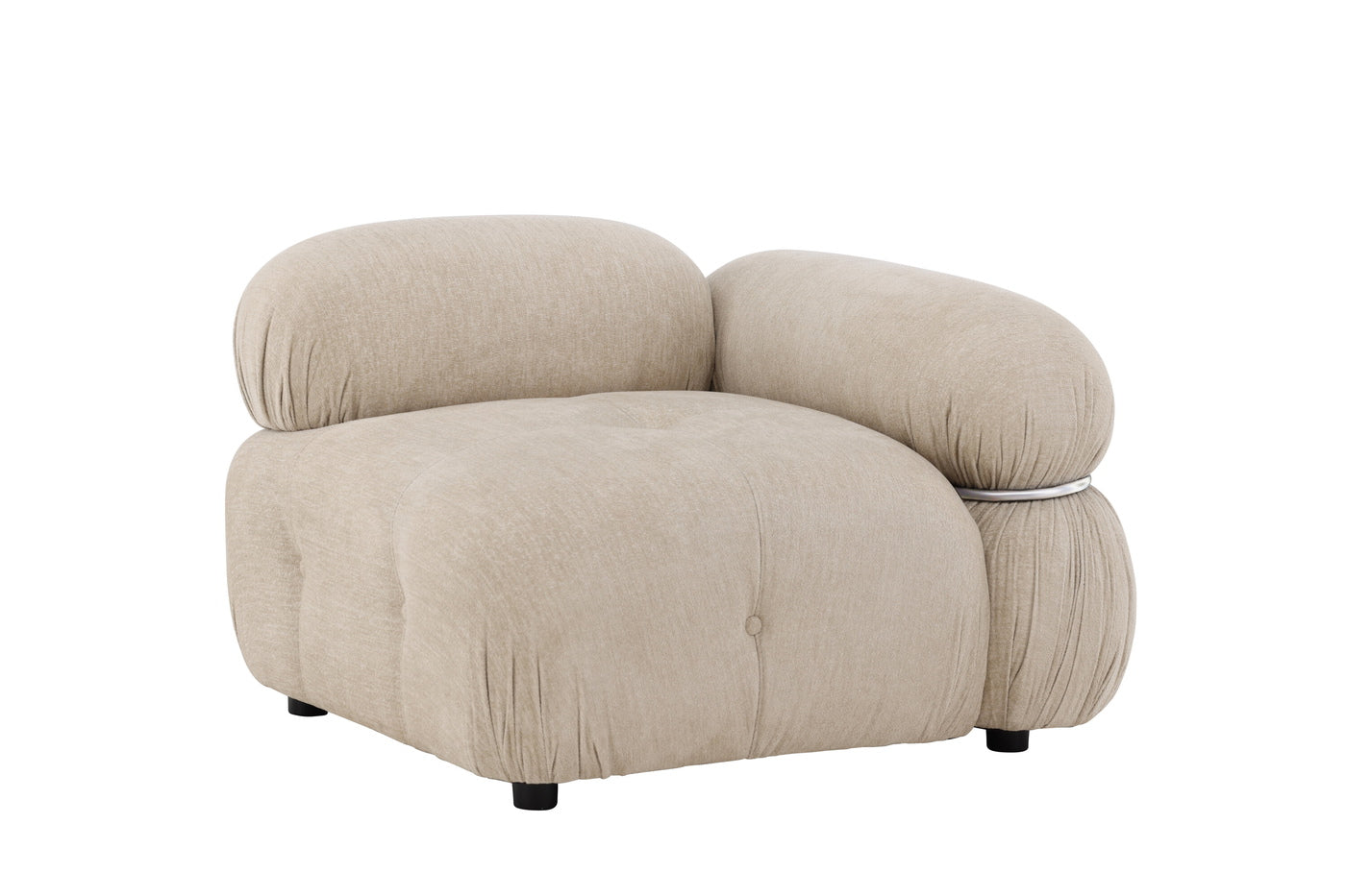 FjÃ´rd - Bank Module Hoek Links - Beige - 95cm - Mika