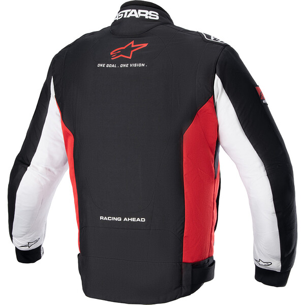 Alpinestars - Blouson Monza Sport Noir / Blanc / Rouge fluo