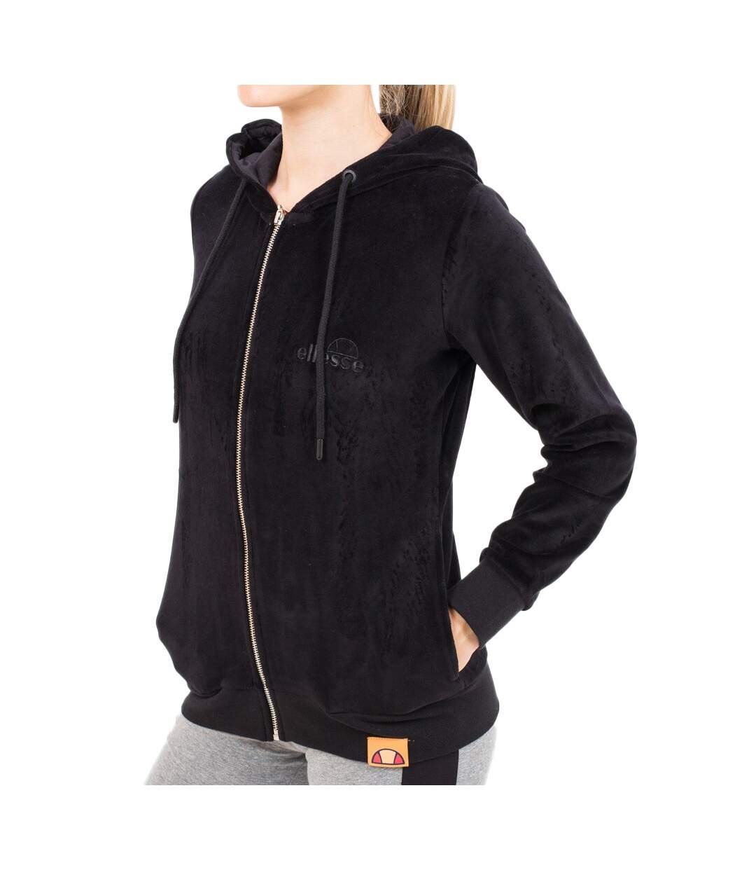 Sweat Noir Femme Ellesse Velvet