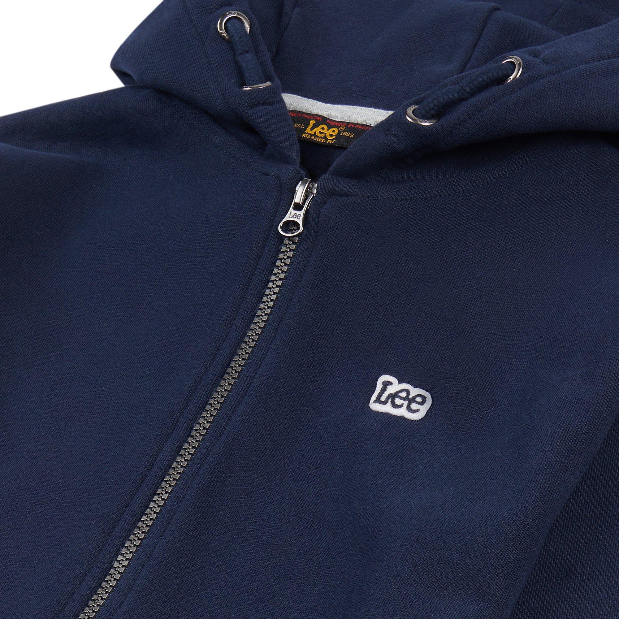 Lee Badge Logo Zip Hoodie Juniors