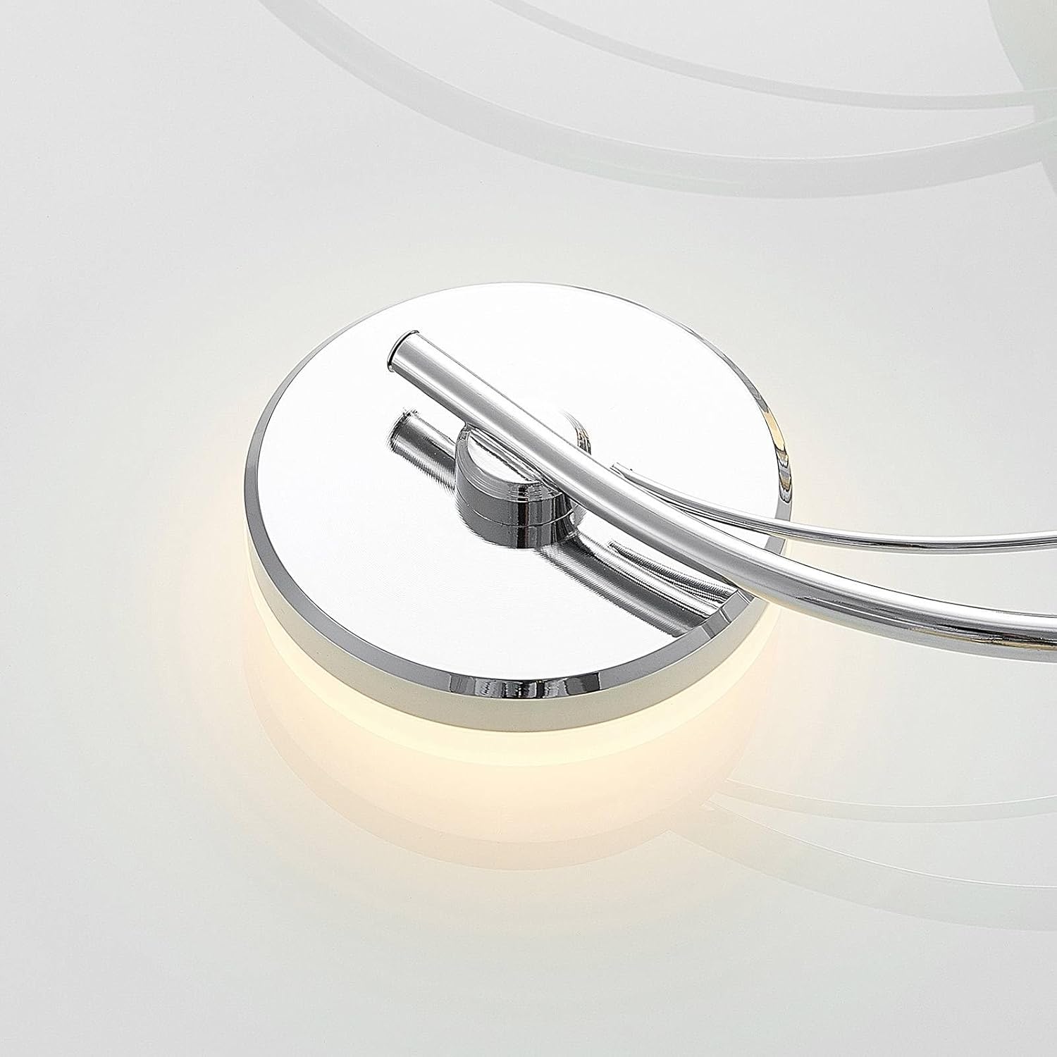 Lindby LED Deckenleuchte Rouven (Modern) in Chrom aus Metall (6 flammig,) - Lampe Deckenlampe Wohnzimmerleuchte