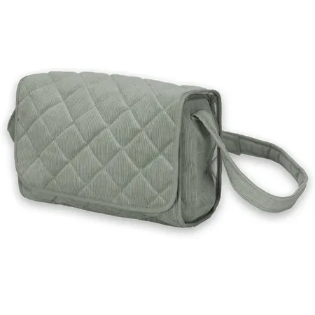 MAMAMEMO Puppe Wickeltasche cord grün