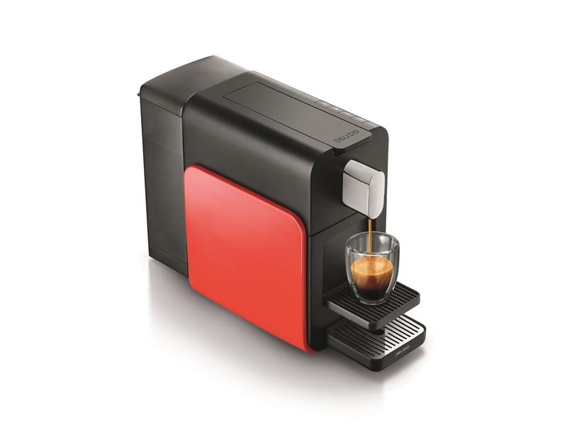 Delizio Kapselmaschine Brava Rot Kaffeemaschine für die Verwendung mit Kapseln des Delizio-Systems