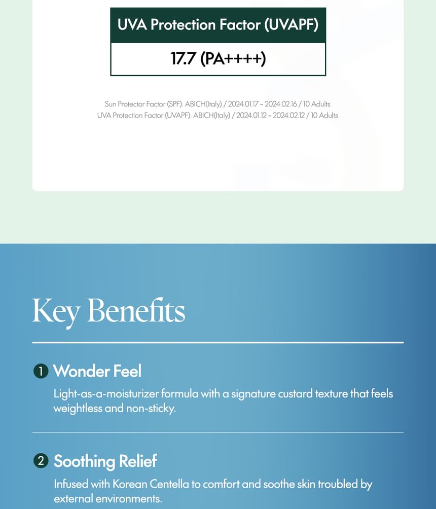 Purito SEOUL - Wonder Releaf Centella dagelijkse zonnebrandcrème