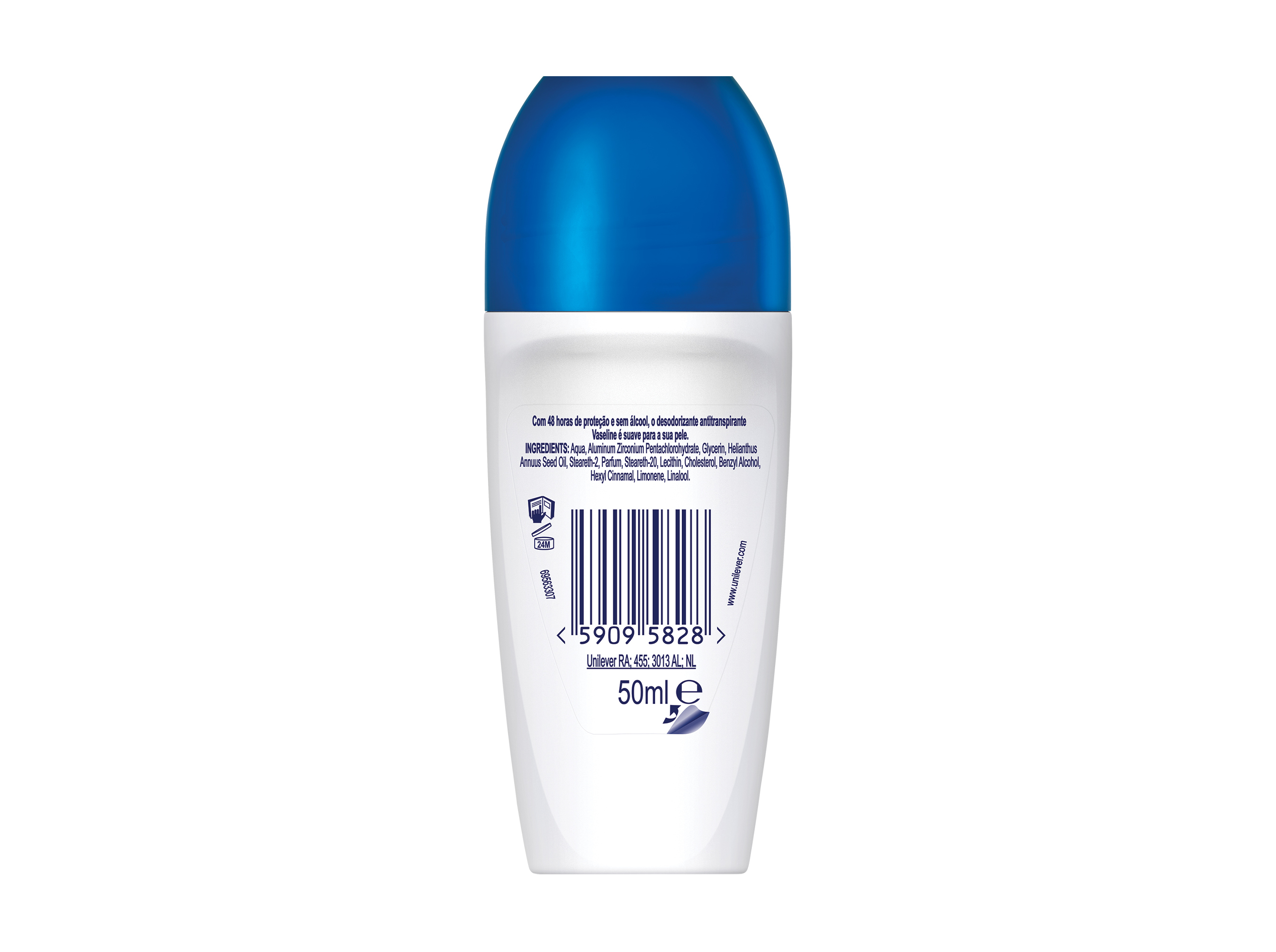 DEO VASELINE ROLL-ON DOUBLE INVISIBLE 50ML