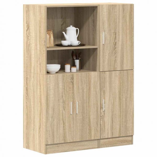 vidaXL Conjunto Móveis de Cozinha 2 Peças Derivados de Madeira Carvalho Sonoma - 1116883753