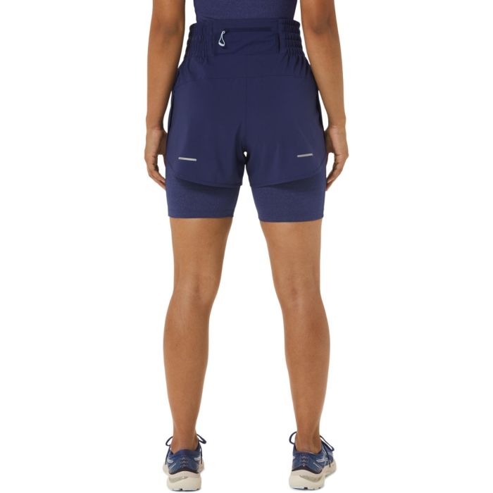 Asics Dame Shorts Nagino Run 4 Inch Shorts Blå