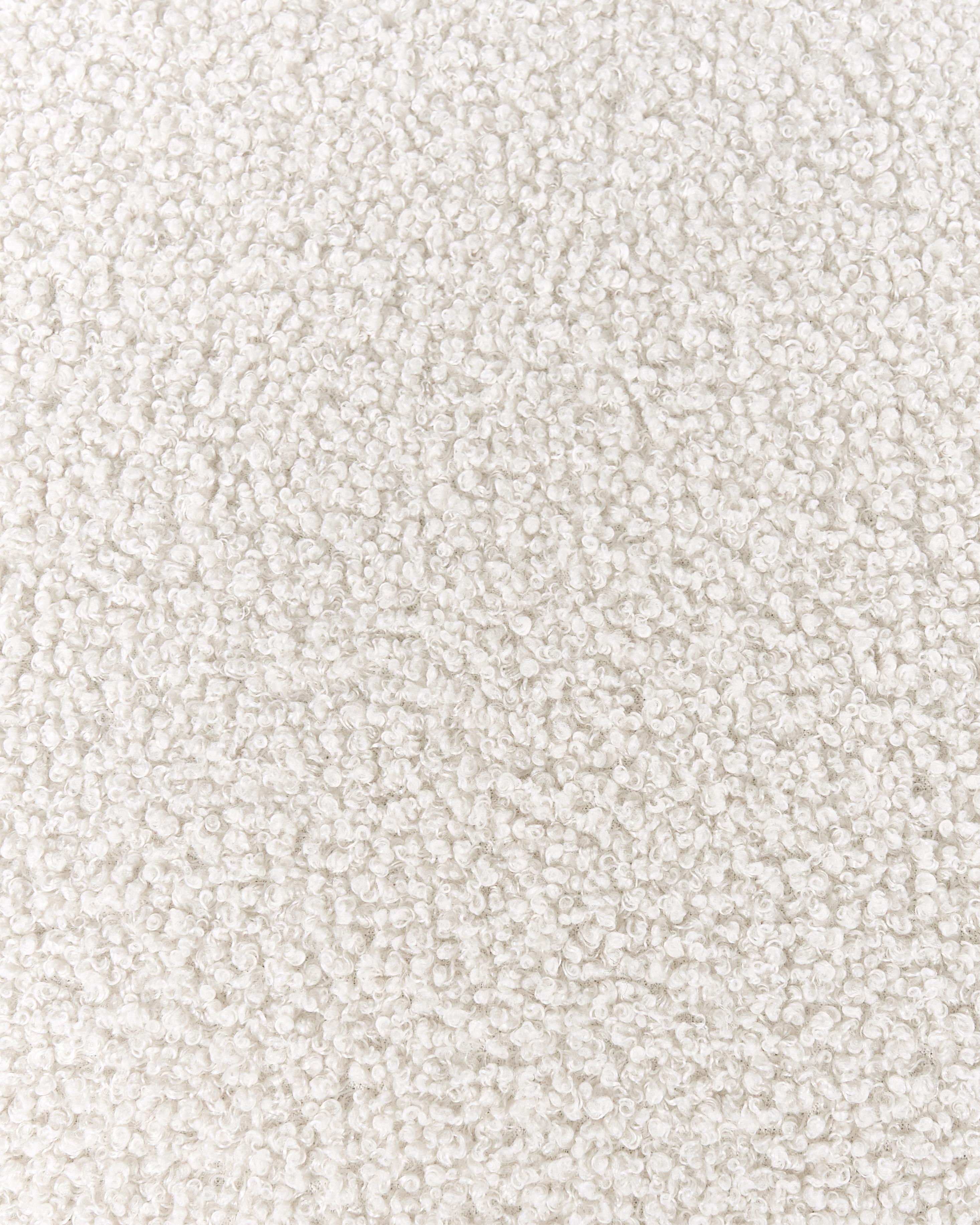 Fauteuil ODNES Bouclé Wit