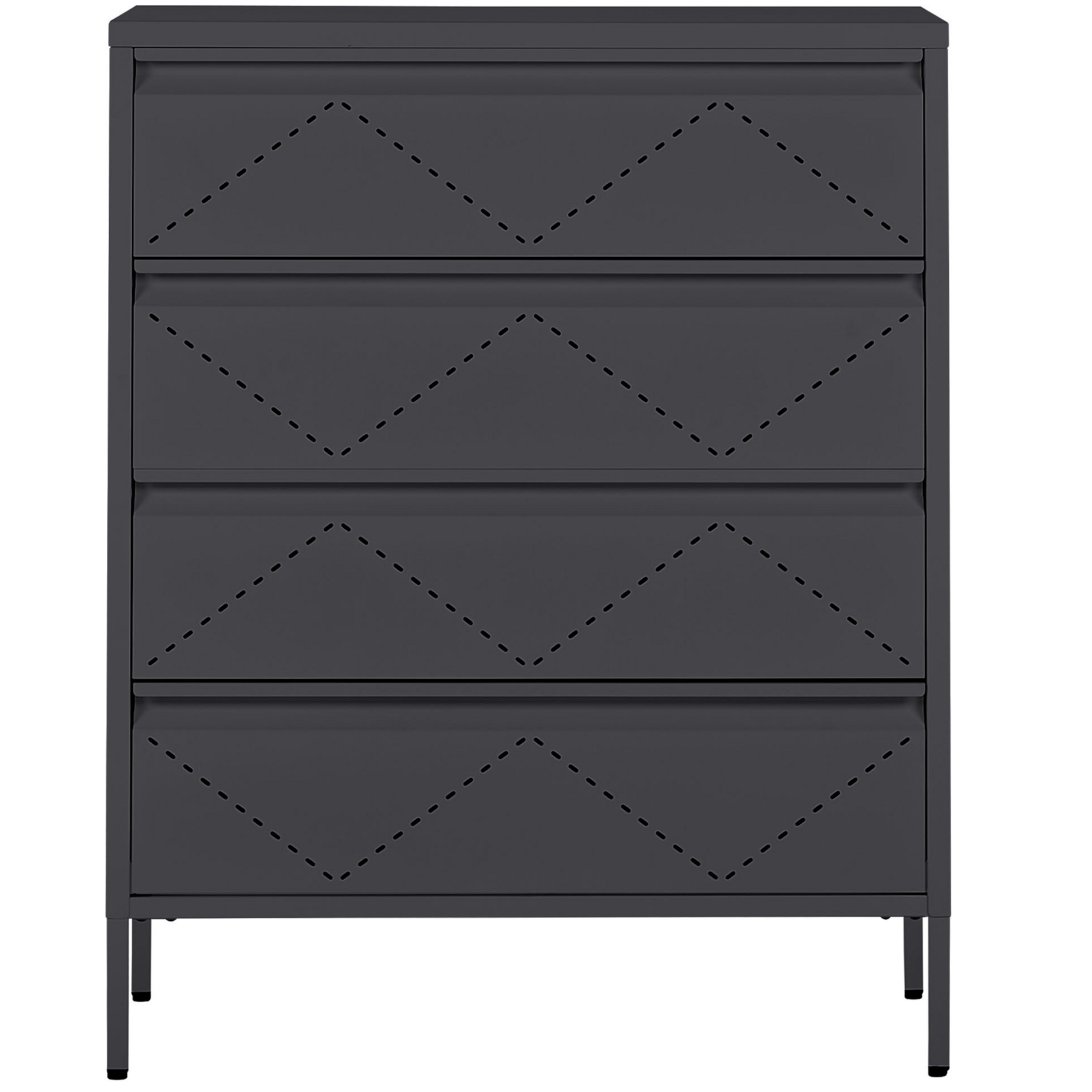 Beliani - MATANA - Commode - Zwart - Staal