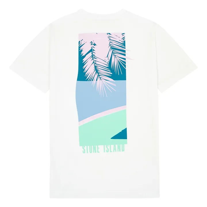 Stone Island T-shirt Illustration | Blanc