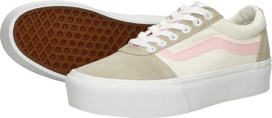 Vans Dames WM Ward Platform Color Block Beige