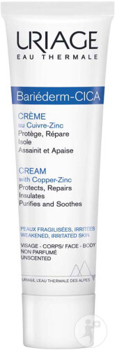 Uriage Bariéderm Cica-Crème Au Cuivre-Zinc Peaux Fragilisées Et Irritées Tube 100ml