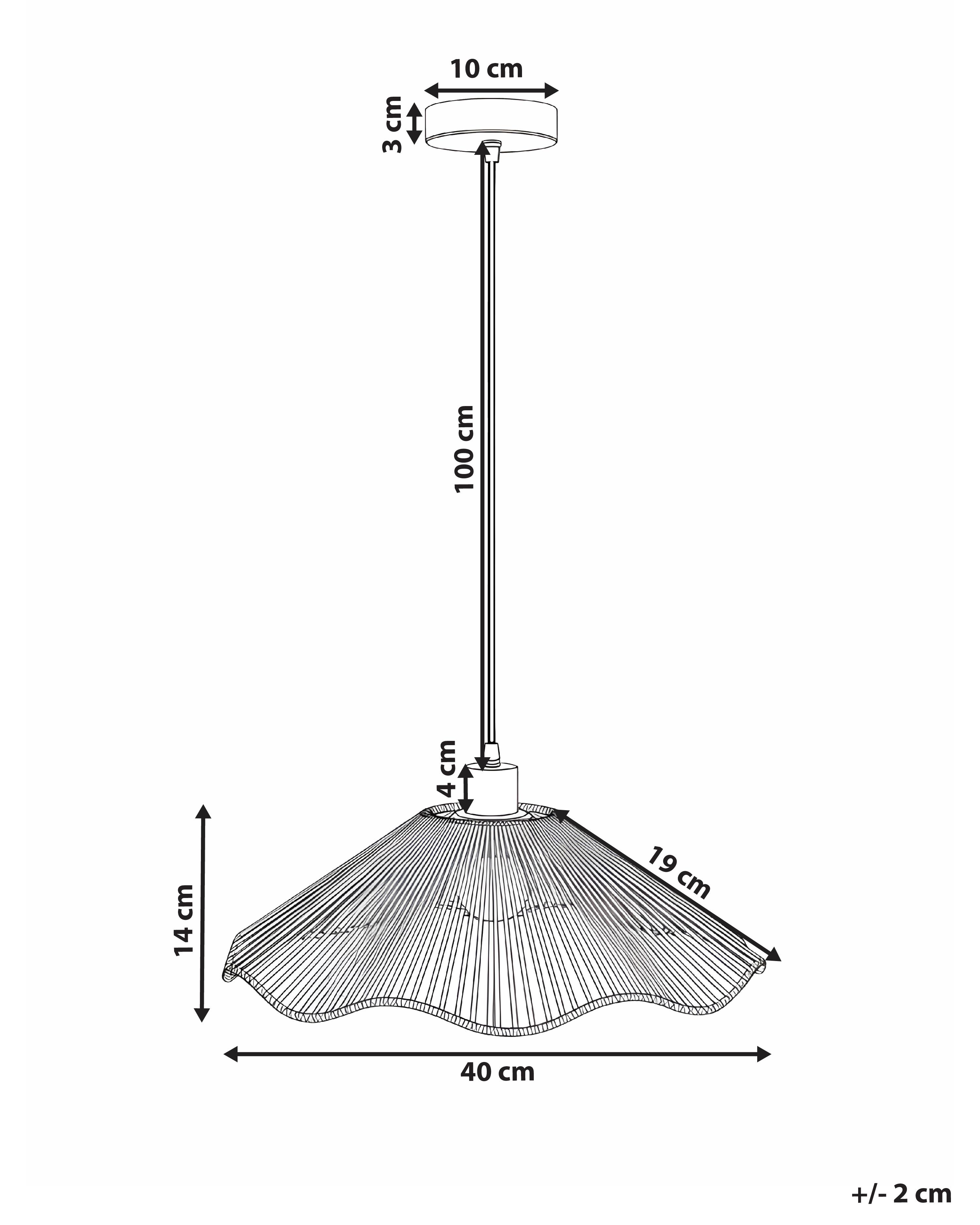 Hanglamp MIGORI Papier Natuurlijk