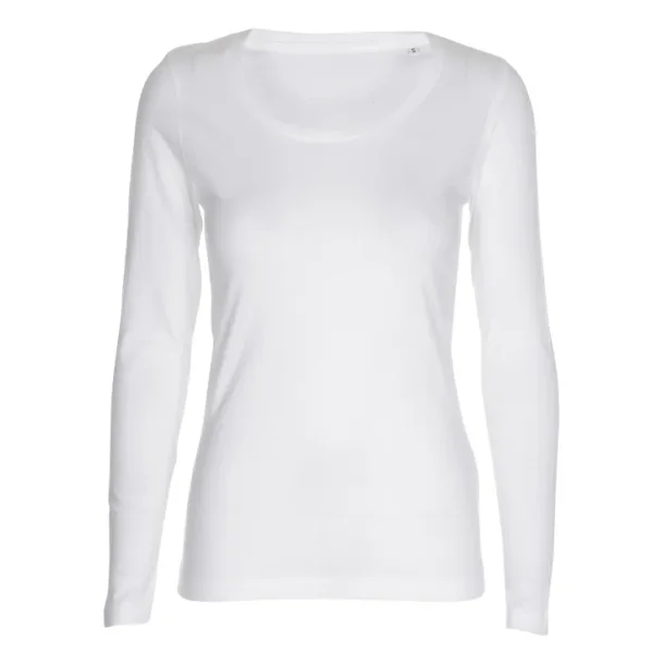 ST408 Lady Tee LS - hvid