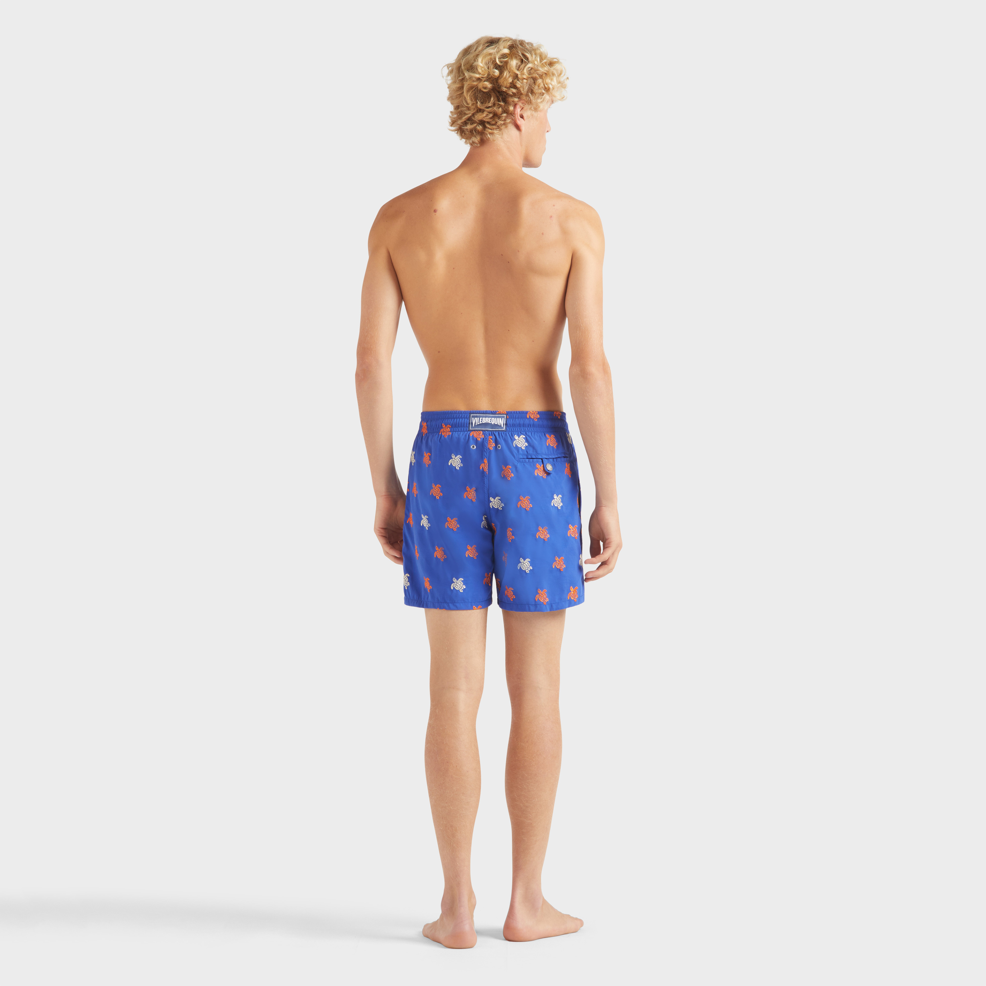 Maillot de Bain Homme Brodé Micro Ronde des Tortues Diagonale - Edition Limitée