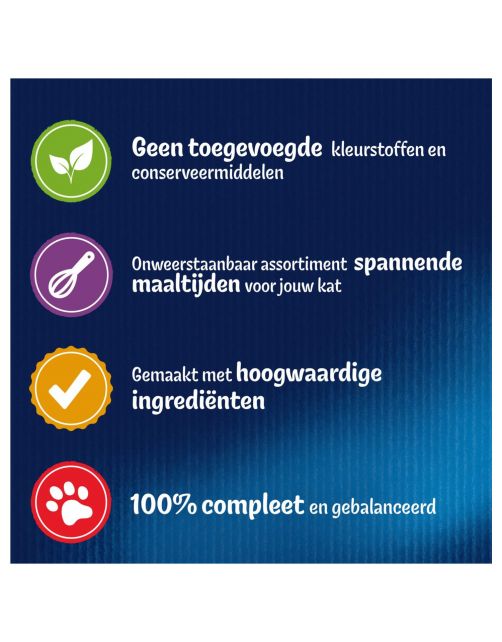 Felix Multibox Elke Dag Feest Mix Selectie In Gelei - Kattenvoer - Rund Tonijn Kip 80x85 g