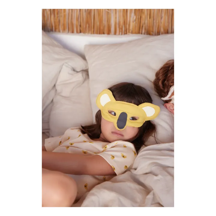 Petit Bateau Pyjama Short et Masque Manchot Koalas | Beige