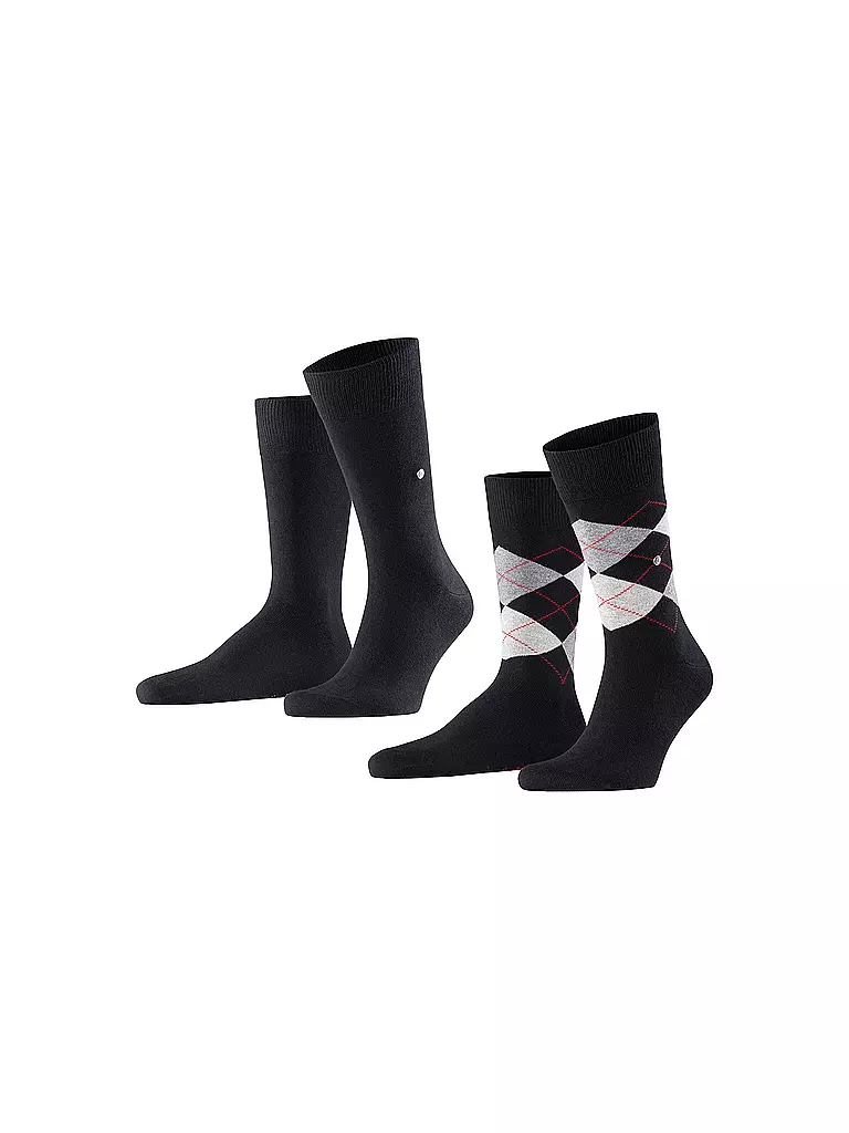 BURLINGTON Herren Socken EVERYDAY 2-er Pkg. 40-46 black schwarz