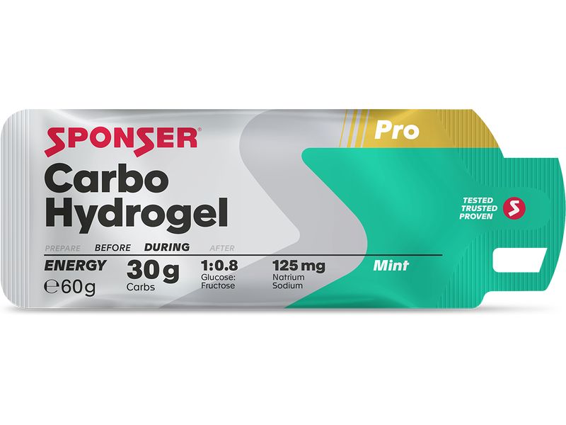 Sponser Carbo Hydrogel, Mint, 20 x 60 g Sportgetränk