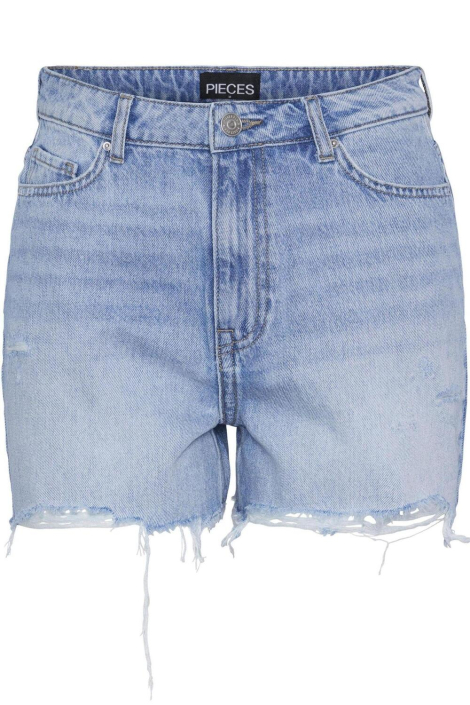 Pieces blauwe dames korte broek
