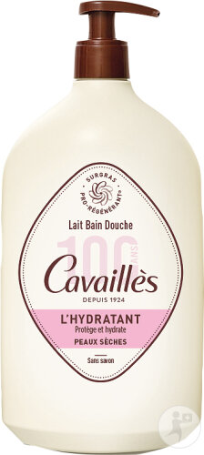 Rogé Cavaillès Lait Bain Douche L'Hydratant Surgras Actif Peaux Sèches Flacon-Pompe 1l