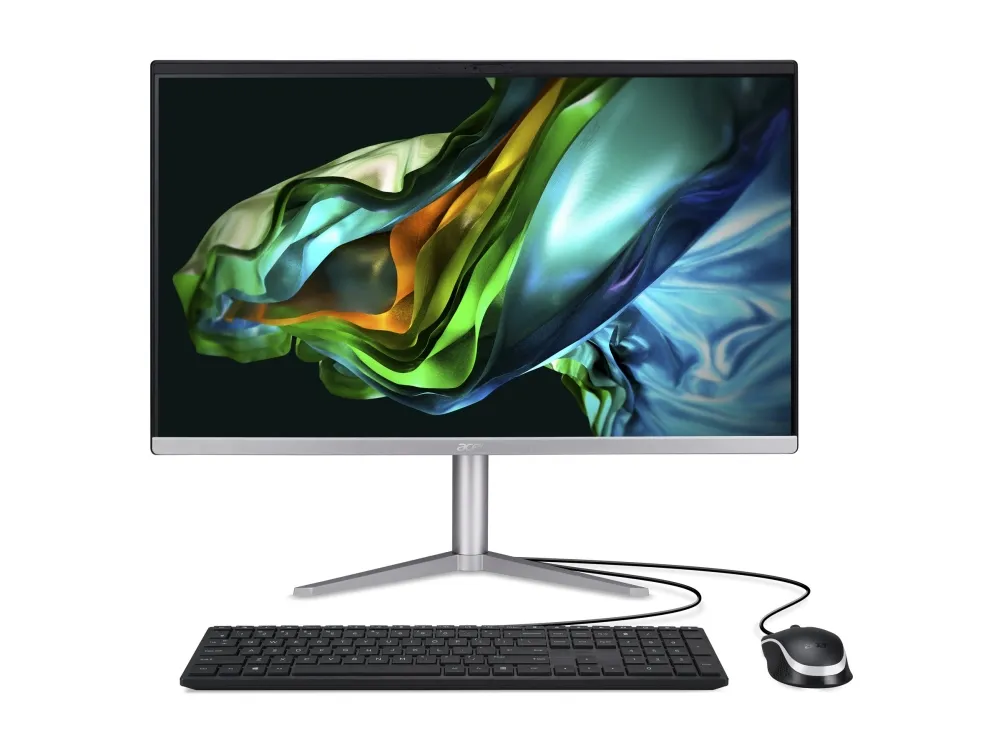 Acer Aspire C 24 C24-1300 - Alt-i-én Ryzen 3 7320U / op til 4.1 GHz - RAM 8 GB - SSD 256 GB - Radeon 610M - IEEE 802.11ax (Wi-Fi 6E), Bluetooth, Gigabit Ethernet - Win 11 Home - skærm: LED 23.8